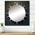 thumbnail image 1 of Designart "Esoteric Insight Spiritual Abstractions I" Modern Geometric Square Mirror For Wall Decor - Large Multicolor Square Printed Wall Mirror Art - Wall Mounted Square Large Mirror, 1 of 5