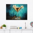 thumbnail image 1 of Designart "Espresso Martini Euphoria A Cocktail Sensation I" Food & Beverage Wall Art - Traditional Green Cocktails Living Room Canvas Art, 1 of 4