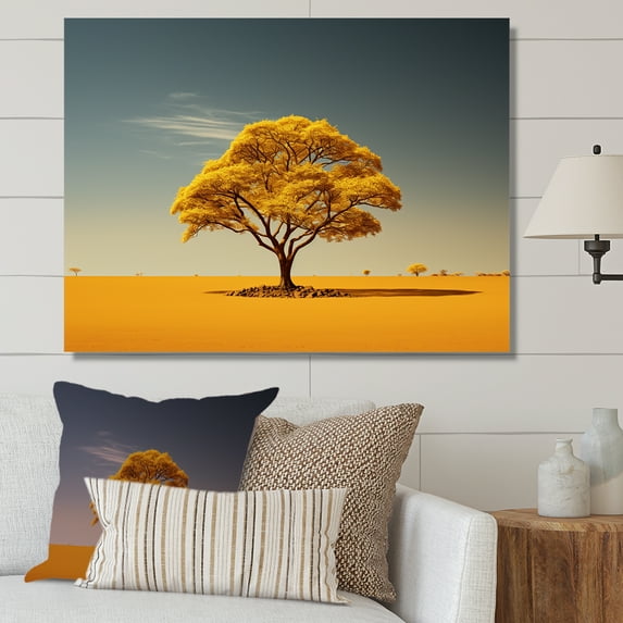 Designart "Essence Of African Trees" Tree African Canvas Prints