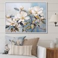 thumbnail image 1 of Designart "Essence Of Floral Grace IV" Rhododendron Floater Framed Canvas Art Print, 1 of 5