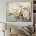 thumbnail image 1 of Designart "Essence Of Floral Grace VI" Rhododendron Floater Framed Wall Art Living Room, 1 of 5