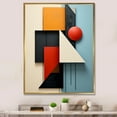 thumbnail image 1 of Designart "Essential Geometry Forms In Multicolor I" Modern Geometric Floater Framed Wall Art Prints, 1 of 5