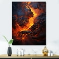 thumbnail image 1 of Designart "Eternal Flow Of Volcanic Lava" Volcano Wall Art Prints, 1 of 7