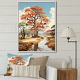 thumbnail image 1 of Designart "Ethereal Baobab Illustration" Tree Baobab Floater Framed Canvas Prints, 1 of 5