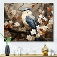 thumbnail image 1 of Designart "Ethereal Bird in Blue Florals" Animals Wall Art - Modern Farmhouse Blue Bird Bedroom Canvas Wall Art, 1 of 4