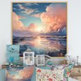 thumbnail image 1 of Designart "Ethereal Clouds Fluid Artistry" Clouds Floater Framed Wall Art Living Room, 1 of 5