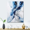 thumbnail image 1 of Designart "Ethereal Elixir Blue Grey Tranquility IX" Abstract Shapes Metal Wall Decor, 1 of 5