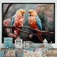 thumbnail image 1 of Designart "Ethereal Encounters With Parrots I" Parrot Floater Framed Canvas Art Print, 1 of 5