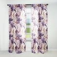 thumbnail image 1 of Designart "Ethereal Floral Elegance III" Floral Curtain Panels, 1 of 6
