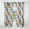 thumbnail image 1 of Designart "Ethereal Flourishing Rococo XII" Floral Blackout Curtain Panels, 1 of 4