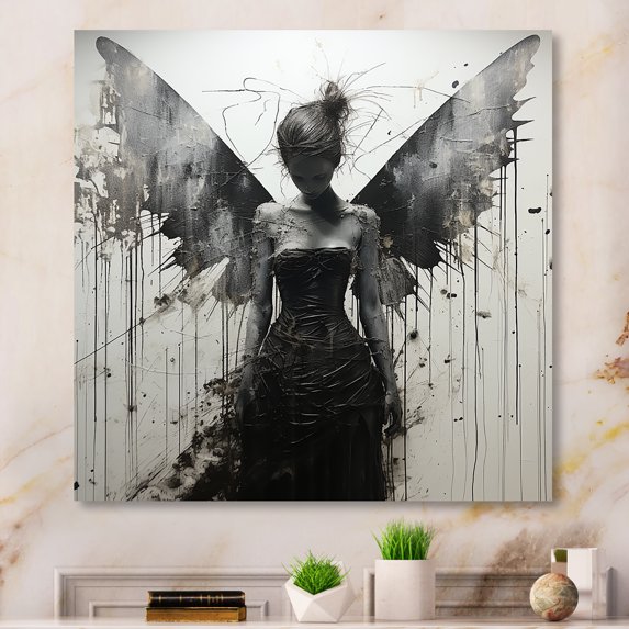 Designart "Ethereal Minimalist Magic" Fairies Canvas Art Print