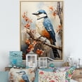 thumbnail image 1 of Designart "Ethereal Neutrals Depict Spiritual Avians I" Animals Bird Floater Framed Wall Art Living Room, 1 of 5