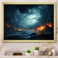 thumbnail image 1 of Designart "Ethereal Skies Storm's Horizon I" Landscapes Framed Wall Art Decor - Traditional Blue Storms Entryway Framed Wall Art, 1 of 1