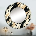 thumbnail image 1 of Designart "Ethnic Blend" Abstract Rund Mirror For Wall Decor - Large Beige Round Print Mirror - Round Modern Mirror - Wall Mounted Round Large Mirror - 29" x 29", 1 of 6