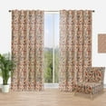 thumbnail image 1 of Designart 'Ethnic Botanical Pattern' Bohemian & Eclectic Curtain Panel, 1 of 4