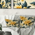 thumbnail image 1 of Designart "Ethnic Damask Highlights" Floral Printed Throw Pillow, 1 of 5