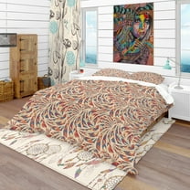 Designart 'Ethnic Pattern' Bohemian & Eclectic Duvet Cover Set