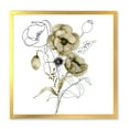 thumbnail image 1 of Designart 'Eucalyptus Branches With Anemone Bouquet Flower' Traditional Framed Art Print, 1 of 4