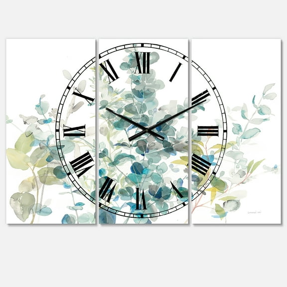 Designart 'Eucalyptus Natural Element' Traditional Wall Clock