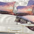 thumbnail image 1 of Designart Evening Red Sky over Phoenix Arizona - Landscape Printed Throw Pillow - 12x20, 1 of 5