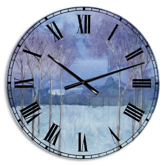 Designart 'Evening Serenade II' Traditional wall clock