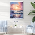 thumbnail image 1 of Designart "Evening Sunset Tide in Yellow Hues II" Coastal Framed Wall Art - Coastal Yellow Coastal Sunset Living Room Framed Canvas Art, 1 of 6