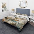 thumbnail image 1 of Designart "Evolving Silver Mountains Exploring II" Landscape Modern Bedding Covert Set - Traditional Grey Landscapes Bed Set With 1 Sham, 1 of 6