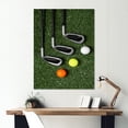 thumbnail image 1 of Designart "Excellent Golf Set Swing II" Golf Metal Art Print, 1 of 1