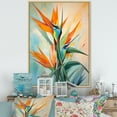thumbnail image 1 of Designart "Exotic Bloom Profile I" Birds Of Paradise Floater Framed Canvas Prints, 1 of 5