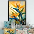 thumbnail image 1 of Designart "Exotic Bloom Profile II" Birds Of Paradise Picture Framed Wall Decor, 1 of 5