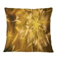 thumbnail image 1 of Designart Exotic Dance of Golden Flower Petals - Floral Throw Pillow - 18x18, 1 of 1