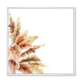 thumbnail image 1 of Designart 'Exotic Dry Pampas Grass On White Background' Traditional Framed Canvas Wall Art Print, 1 of 5