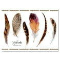 thumbnail image 1 of Designart ' Exotic Vibrant Boho Watercolor Feathers ' Bohemian & Eclectic Canvas Wall Art Print, 1 of 4