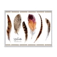 thumbnail image 1 of Designart 'Exotic Vibrant Boho Watercolor Feathers' Bohemian & Eclectic Framed Canvas Wall Art Print, 1 of 5