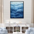 thumbnail image 1 of Designart "Expanding Wave Coastal Expanse I" Coastal Waves Floater Framed Wall Art Prints, 1 of 5