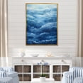 thumbnail image 1 of Designart "Expanding Wave Coastal Expanse I" Coastal Waves Floater Framed Wall Art Prints, 1 of 5