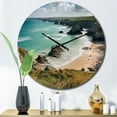 thumbnail image 1 of Designart "Expansive Coastal Views IV" Coastal Oversized Wall Clock, 1 of 5