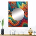 thumbnail image 1 of Designart "Exploring Orange Marble s Depths III" Modern Geometric Mirror Wall Decor - Modern Orange Abstract Mirror Wall Art For Bathroom - 32" x 24" Inch, 1 of 5