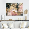 thumbnail image 1 of Designart "Exploring The Depths Of Pink Geode II" Abstract Marble Wall Art Living Room, 1 of 5