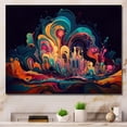 thumbnail image 1 of Designart "Exploring Yellow Abstracted Liquidity V" Abstract Liquid Ink Wall Art For Bathroom, 1 of 5