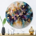 thumbnail image 1 of Designart "Explosive Gold Triangular Elegance II" Modern Geometric Metal Round Wall Art, 1 of 5