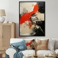 thumbnail image 1 of Designart "Explosive Volcanic Fury" Volcano Floater Framed Canvas Wall Art, 1 of 5