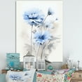 thumbnail image 1 of Designart "Expression Of White And Blue Cornflowers In Minimalism" Cornflowers Canvas Wall Art, 1 of 7