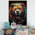 thumbnail image 1 of Designart "Expressionist Grizzly Bear Representation II" Animals Bear Floater Framed Wall Decor, 1 of 5