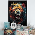thumbnail image 1 of Designart "Expressionist Grizzly Bear Representation II" Animals Bear Picture Framed Wall Decor, 1 of 5