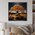 thumbnail image 1 of Designart "Expressive Bonsai Peace I" Tree Bonsai Floater Framed Canvas Art Print, 1 of 5