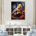 thumbnail image 1 of Designart "Expressive Journey" Animals Turtle Floater Framed Canvas Art Print, 1 of 5