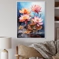 thumbnail image 1 of Designart "Expressive Vitality Of Lotus" Lotus Floater Framed Wall Art Prints, 1 of 5