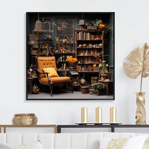 Designart "Exquisite Literary Salons" Harlem Renaissance Floater Framed Canvas Prints