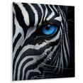 thumbnail image 1 of Designart "Eye Closeup Zebra II" Animals Zebra Metal Art Print, 1 of 5